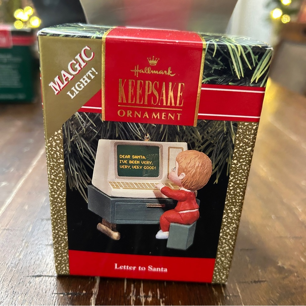 Hallmark Keepsake‎ Ornament Magic Light  Early Computer 1990 Vintage